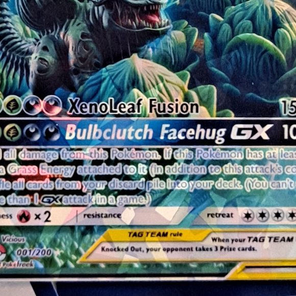 Bulbasaur And Xenomorph Tag Team Pokemon Card - Picture 7 of 8